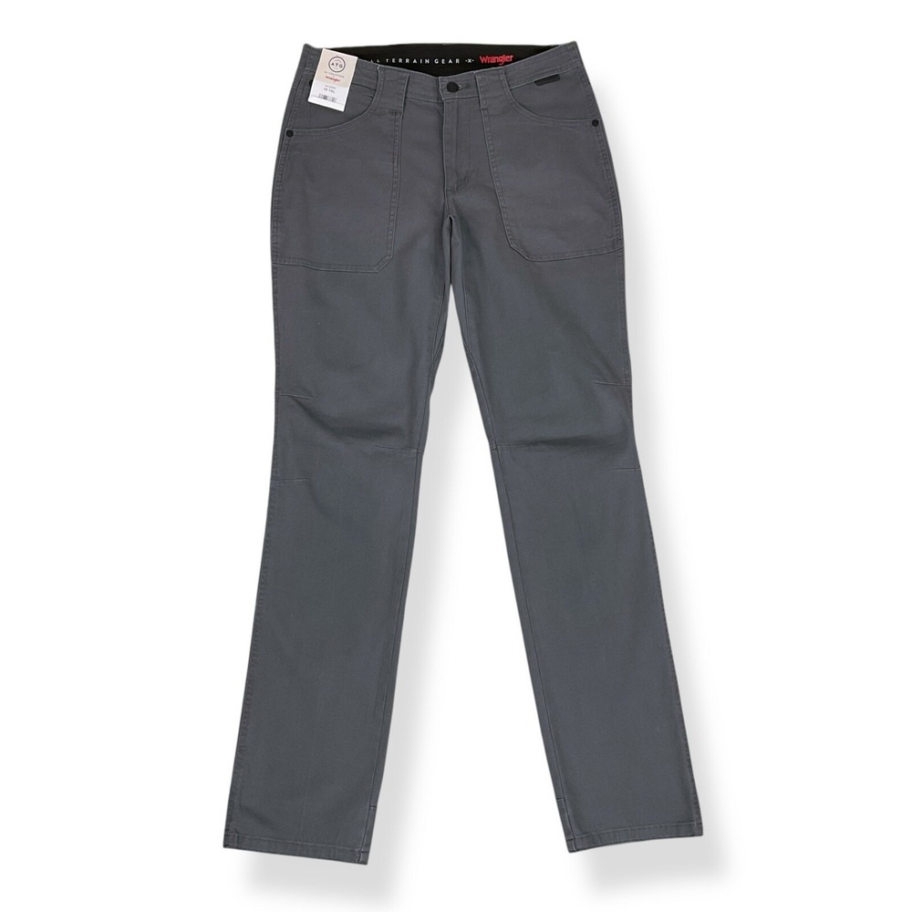 Wrangler Pants Women 10 Tall (ACTUAL 31x32.5) Gray ATG Sierra Slim Mid Rise NWT